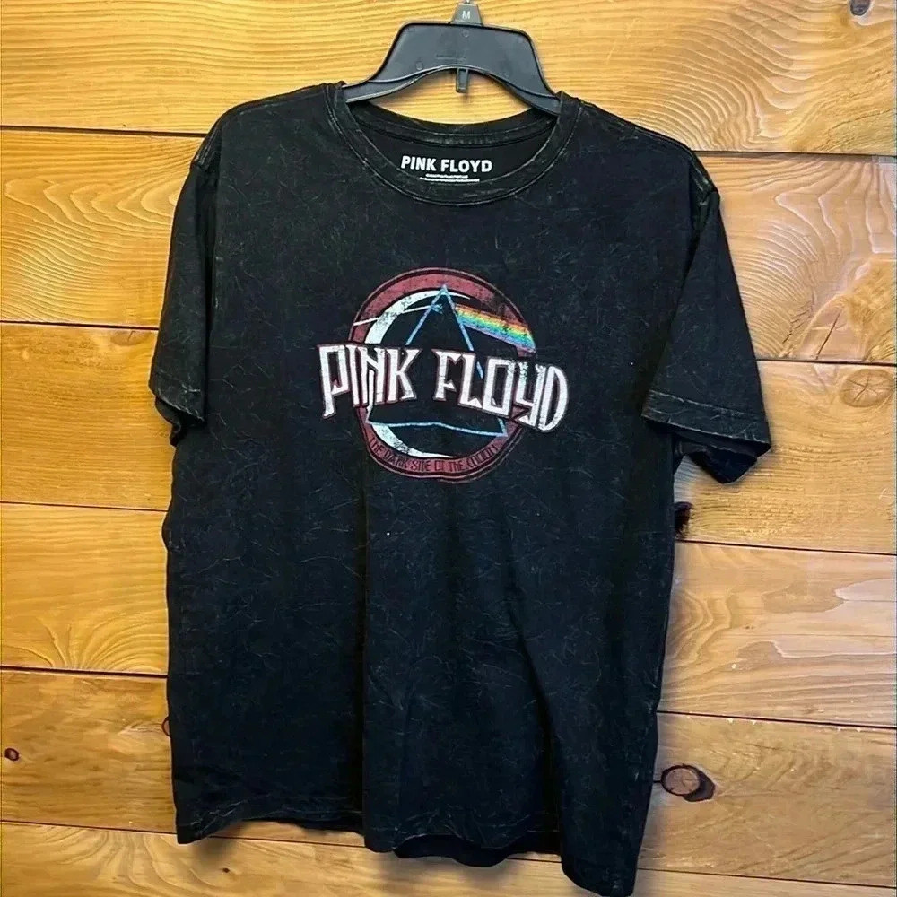 Pink Floyd Men’s t-shirt LG Streetwear Y2K Rock & Roll short sleeve summer part